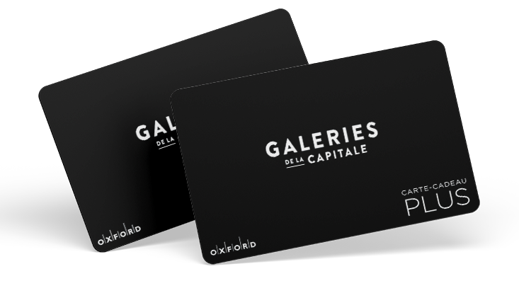 Stack of Galeries de la Capitale gift cards